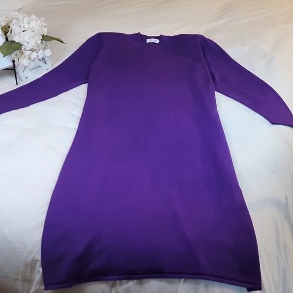 Sergio Hudson Sweater Purple Dress, Various Sizes-NWT - Picture 3 of 11